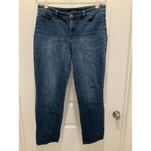 Talbots Jeans Size 10 Flawless 5 Pocket Straight Curvy Blue Med. Wash